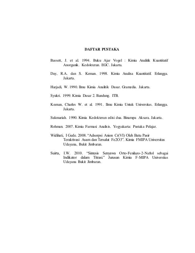 Ebook Kimia Analisis Kuantitatif